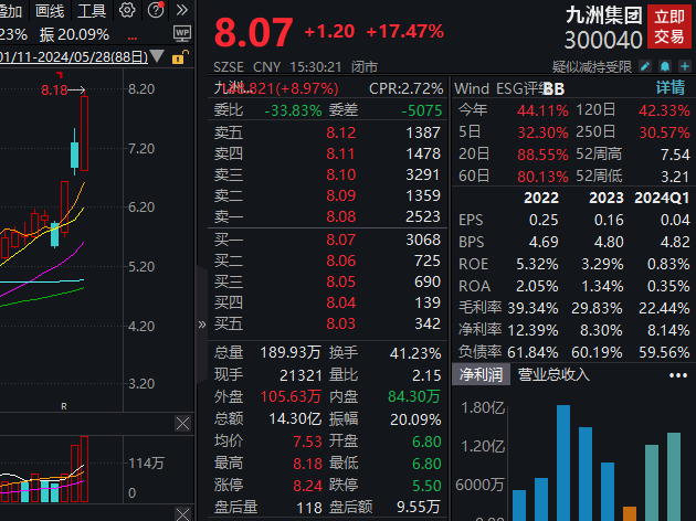 九洲集团：当前公司在虚拟电厂相关业务无实质性收益和利润-公闻财经